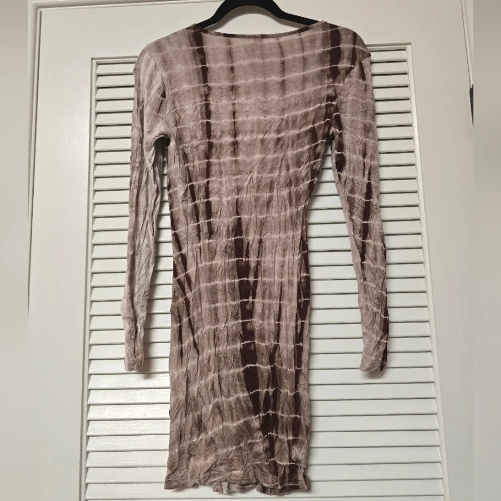 SHEIN - Tie-Dye Long-Sleeve Dress